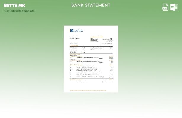 модерен стил Катар Доха банка извод шаблон ексел